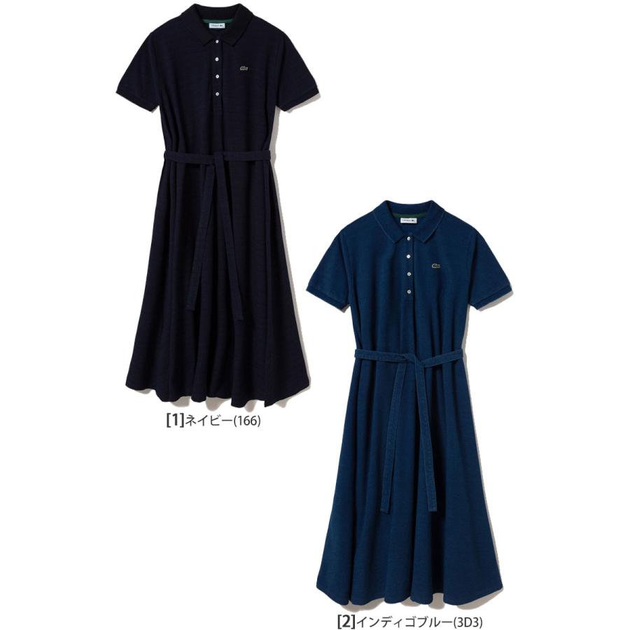 LACOSTE（ラコステ） ワンピース レディース インディゴ鹿の子