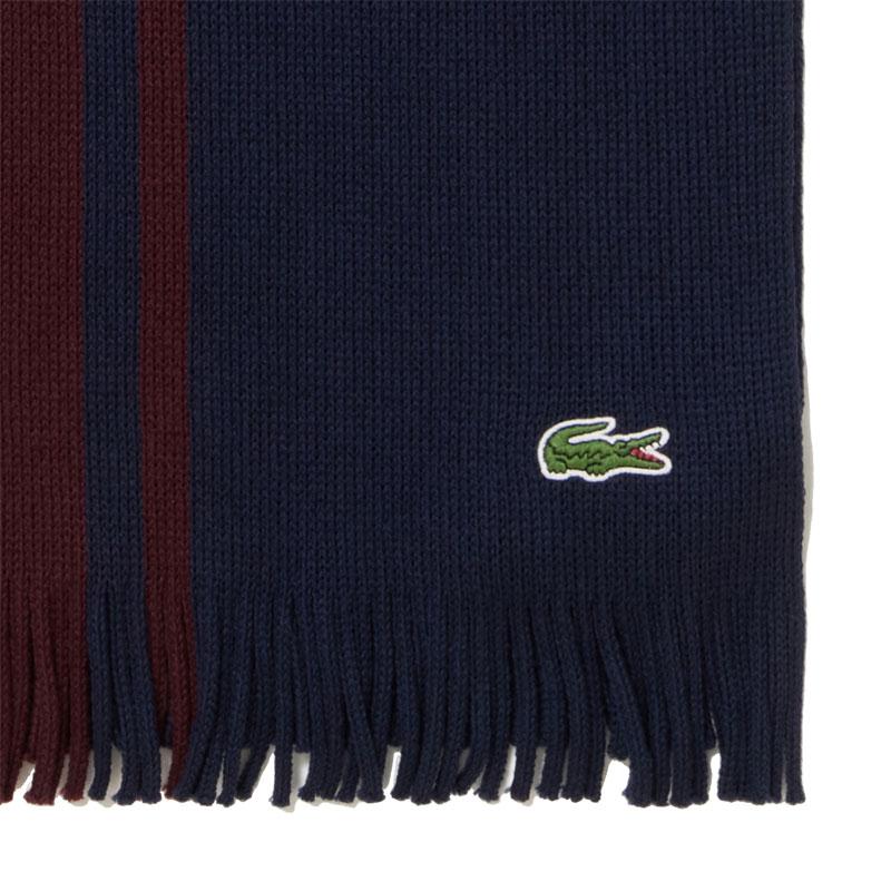 LACOSTE（ラコステ） マフラー メンズ レディース ラッセルニット