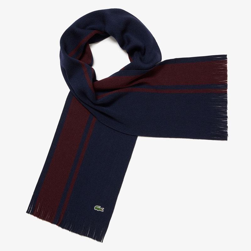 LACOSTE（ラコステ） マフラー メンズ レディース ラッセルニット