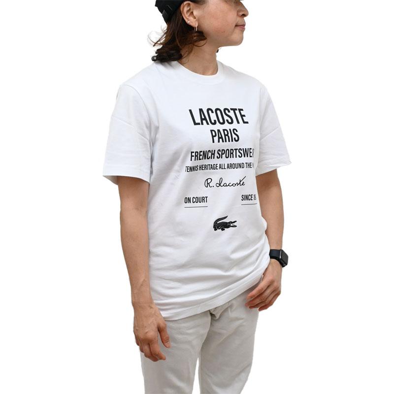ラコステ LACOSTE Tシャツ 半袖 メンズ タイポグラフィTシャツ