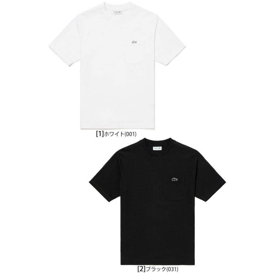 ラコステ LACOSTE Tシャツ 半袖 メンズ アウトラインクロックポケットT
