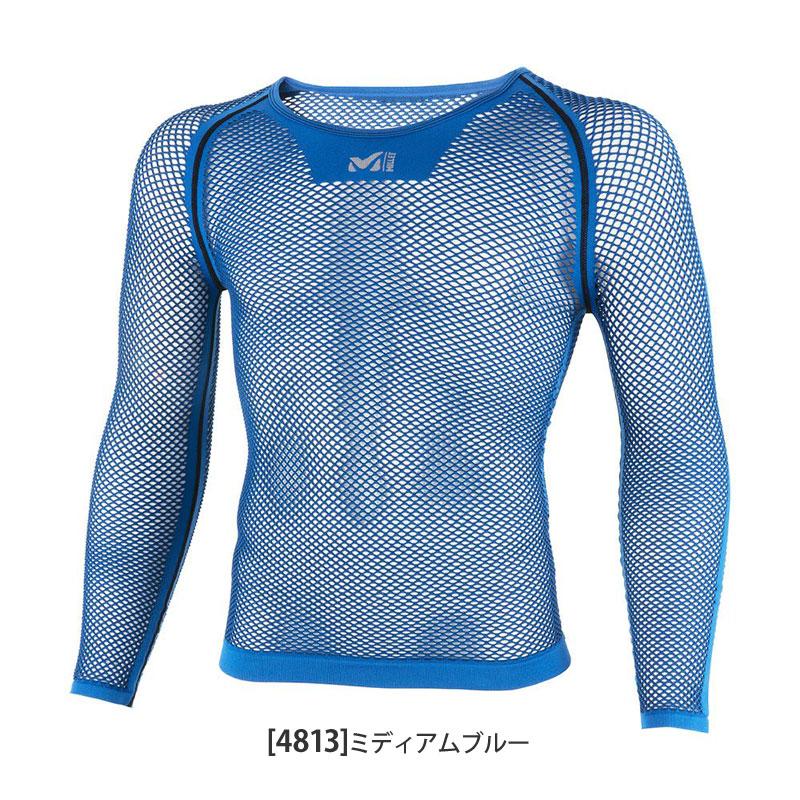 ミレー MILLET メッシュ インナー メンズ ドライナミックメッシュ3/4スリーブクルー DRYNAMIC MESH 3/4 SLEEVE CREW MIV01356｜wannado｜03