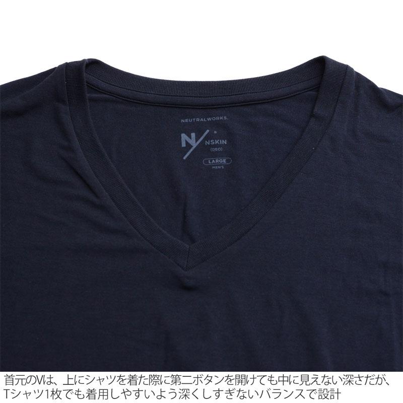 N/ ニュートラルワークス NEUTRALWORKS Tシャツ インナー メンズ MXPエヌスキンデオショートスリーブVネック NSD SHORT SLEEVE V-NECK KS32164｜wannado｜05