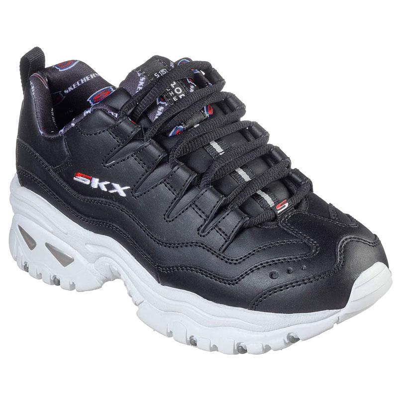 スケッチャーズ Skechers レディース スニーカー 厚底 エナジーレトロヴィジョン ブラック ホワイト 23 25cm Energy Retro Vision Skc Wannado 通販 Yahoo ショッピング
