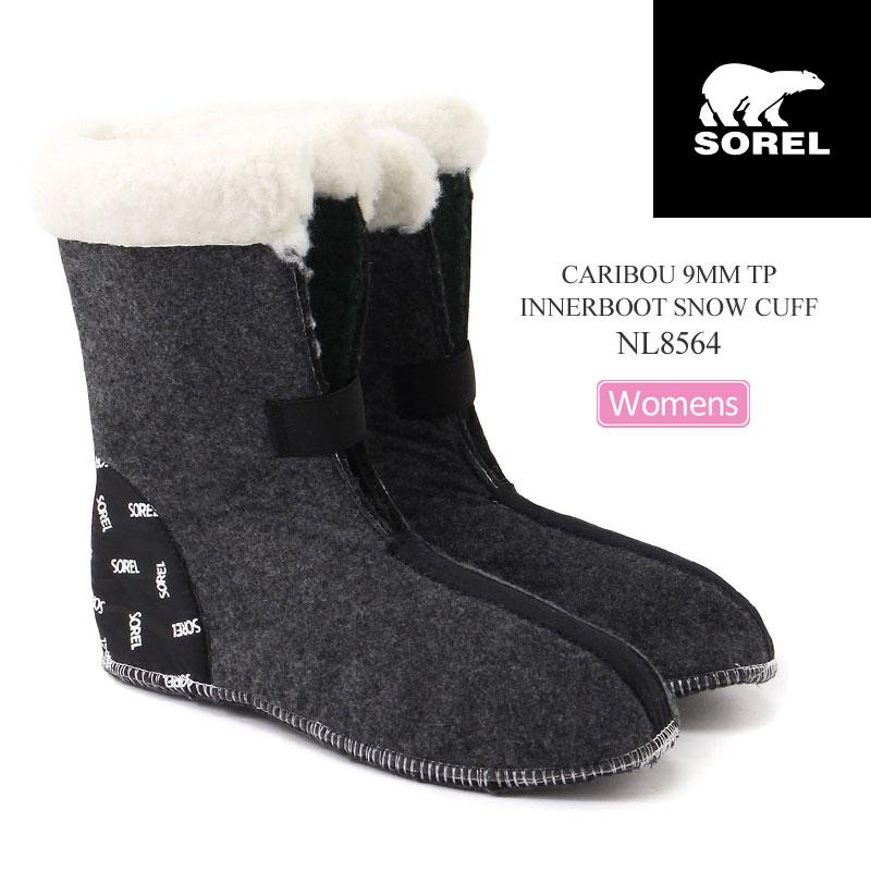 【新品未使用品】SOREL CARIBOU ブラック/グレー 女性用ブーツ SOREL（ソレル） スノーブーツ レディース カリブー9mm インナーブーツ