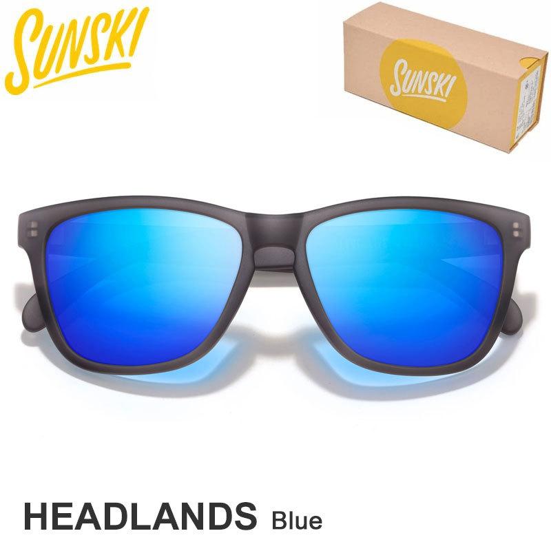 サンスキー SUNSKI サングラス 偏光 UVカット ウェイファーラー型 メンズ レディース ユニセックス ヘッドランド ブルー Headlands Blue SUNHL-BL
