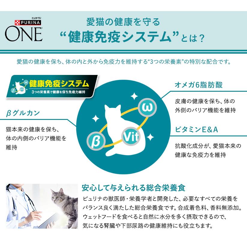 PURINA ピュリナワン キャット パウチ 室内飼い猫用 1歳以上 チキン