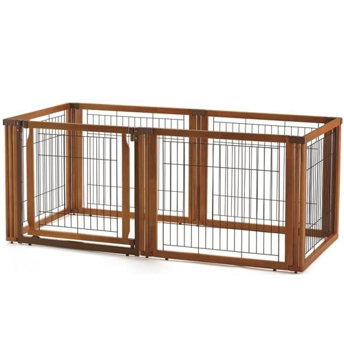リッチェル - 【貨物輸送無料】愛玩動物用 木製3WAY倶楽部 6面70H 犬用品-ペット用品、生き物-サークル本体