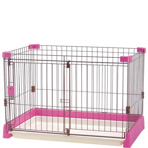 送料無料 ペット用 お掃除簡単サークル 90 60 ピンク ペットの専門店コジマ 通販 Paypayモール