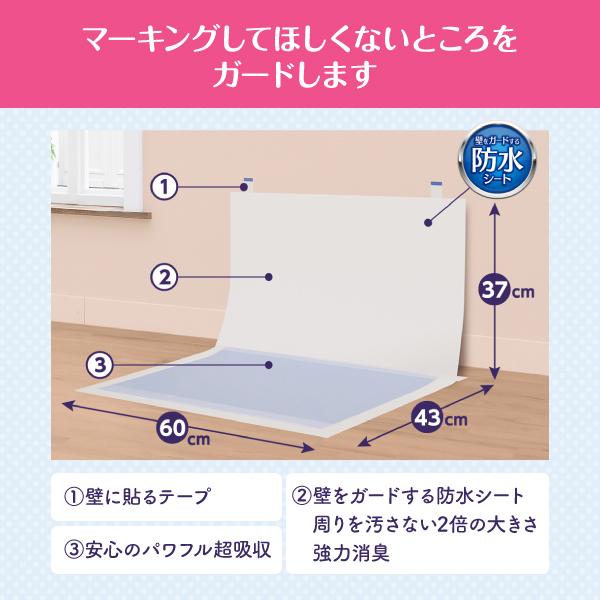 unicharm（ユニチャーム） デオシート 足上げワンちゃん用 壁貼り