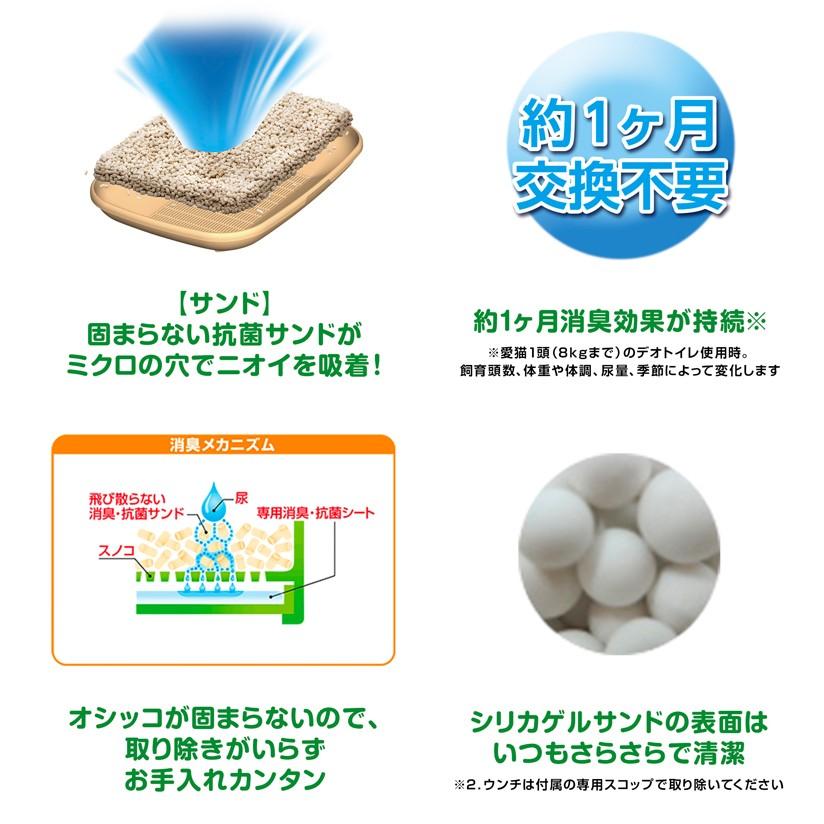 unicharm（ユニチャーム） デオトイレ 消臭サンド シリカゲルタイプ 4L