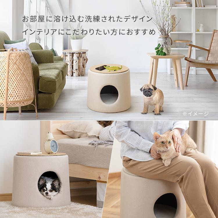 犬 猫 ベッド ハウス ペットベッド プライウッドペットハウス 猫家具 PW-PH44 ナチュラル アイリスオーヤマ|wannyan|03