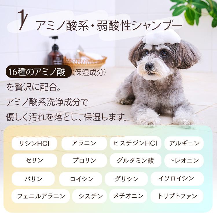 犬 シャンプー 無添加 ペット お風呂 猫 保湿 消臭 いい匂い 低刺激 トリートメントインシャンプー ボタニカルソープの香り 400ml アイリスオーヤマ P-TS400｜wannyan｜04