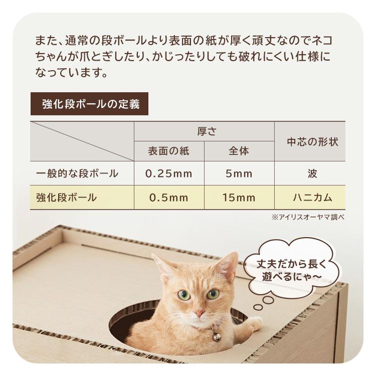 IRIS OHYAMA キャットタワー 2段 木目調 段ボール 猫 おもちゃ IRIS OHYAMA キャットタワー 2段 木目調 段ボール 猫 おもちゃ