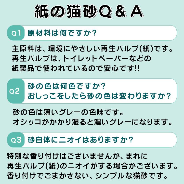 猫砂 紙 ペレット 燃えるゴミ 固まる 燃やせる 再生パルプ 飛び散り防止 ペレットタイプ ネコ砂 猫トイレ アイリスオーヤマ 紙の猫砂 7L×6袋 KMN-70N｜wannyan｜10