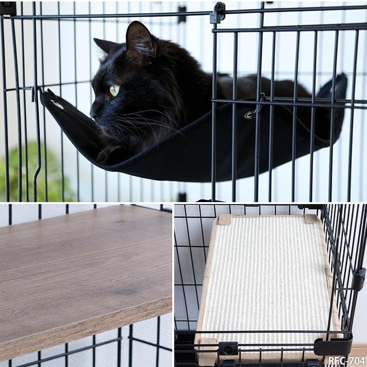 IRIS OHYAMA 猫 ケージ 猫ゲージ 大型 3段 おしゃれ キャット