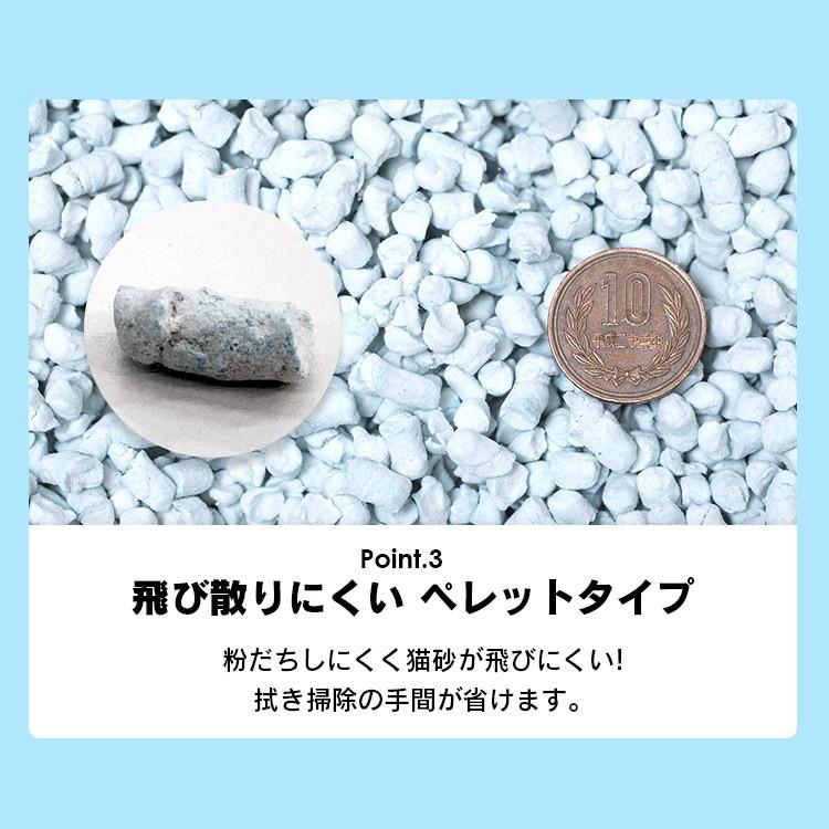 猫砂 紙 ペレット 飛び散り防止 トイレに流せる 固まる 流せる 再生パルプ ペレットタイプ 7L ペーパーフレッシュ アイリスオーヤマ PFC-7L|wannyan|09