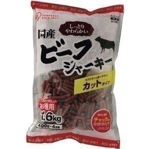 犬 おやつ ジャーキー 犬 国産ジャーキー ビーフ 犬用 フード 犬用おやつ アイリスオーヤマ 国産ビーフジャーキーカットタイプ 400g 4個 1 6kg Eb 160c わんことにゃんこのおみせ 通販 Paypayモール