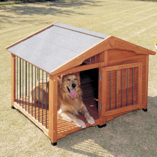 犬小屋 大型 大型犬 中型犬 ドッグハウス 室外 屋外 防寒 サークル ペットハウス 木製 屋外 室外 サークル犬舎 CL-1400  アイリスオーヤマ｜wannyan｜02