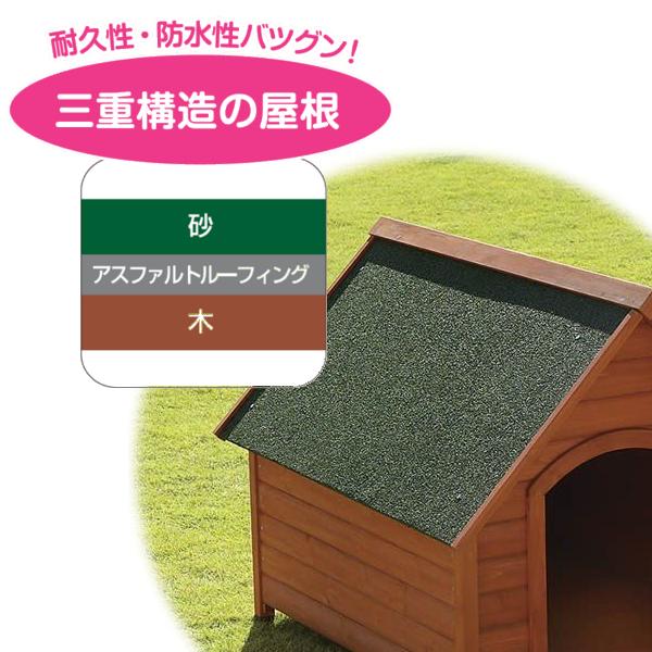 犬小屋 屋外 室内 中型犬 小型犬 おしゃれ 屋外用 ハウス ドッグハウス ペットハウス ペット ハウス 犬用 小屋 防寒 犬舎 木製 リッチェル  木製犬舎 830