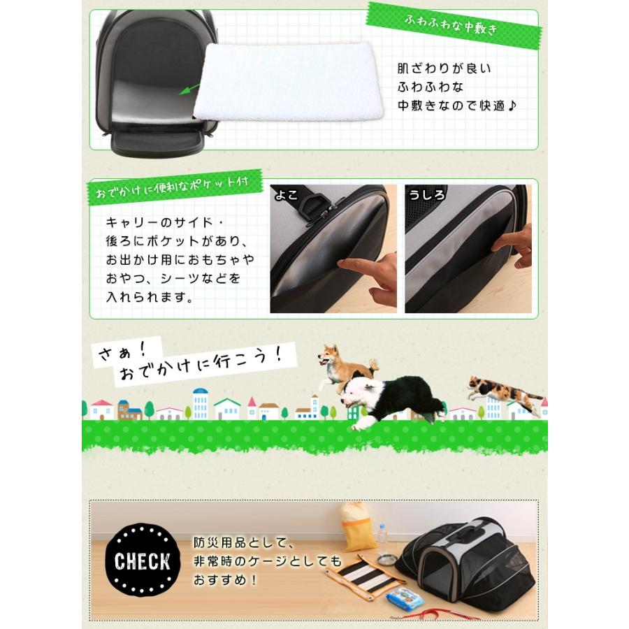 ペットキャリー 猫 犬 キャリーバッグ ショルダー バッグ 2way