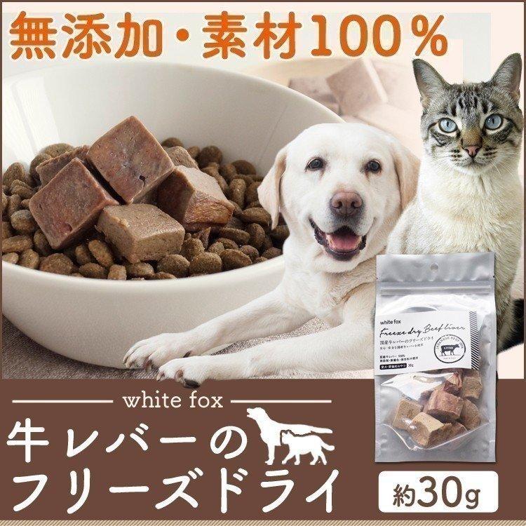 おやつ フード ドライフード 牛レバーのフリーズドライ 犬 猫用 30g Whitefox D B わんことにゃんこのおみせ 通販 Yahoo ショッピング