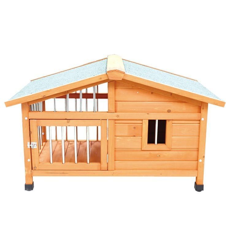 犬 ケージ 犬小屋 木製 (片側開閉式屋根) DGH9024S : Pet館 犬 ケージ 犬小屋 木製 (片側開閉式屋根) DGH9024S : Pet館
