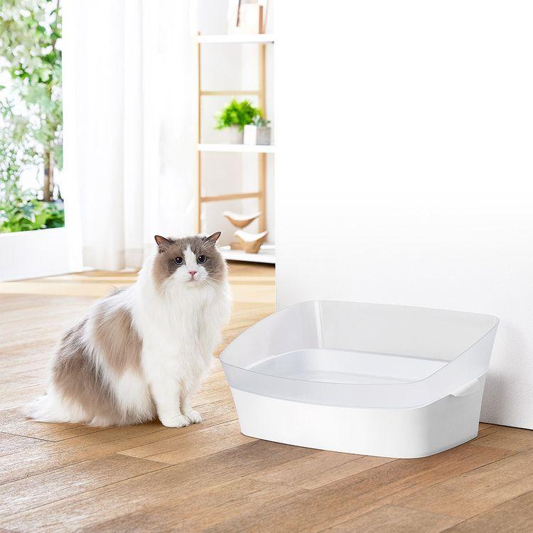 ボンビアルコン 猫 トイレ 足置き しつけるトイレ クリアキャットM