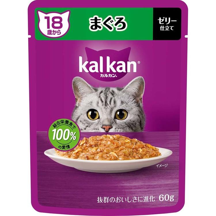 キャットフード カルカン パウチ 18歳から まぐろ やわらかゼリー