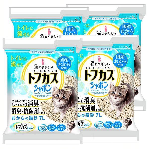 ペグテック 猫砂 トフカスサンド 7L 4袋セット おから トフカス 固まる