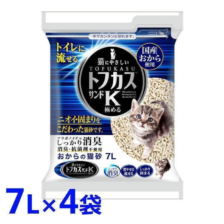 ペグテック 猫砂 トフカスサンド 7L 4袋セット おから トフカス 固まる