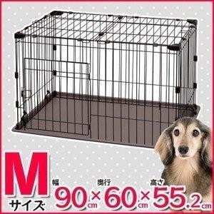 ケージ 犬 ゲージ 送料無料 システムサークル トレー付 Stn 550e P Stn 550 犬 ホワイト ブラウン 白 アイリスオーヤマ M わんことにゃんこのおみせ 通販 Yahoo ショッピング