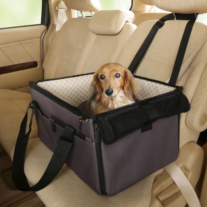 ドライブボックス 小型犬 ペット用 ペット 車 ボックス おでかけ用品 ペット用品 カー用品 犬 猫 アイリスオーヤマ おすすめ W51×D33×H27 PDFW-50|わんことにゃんこのおみせ PayPayモール店|02