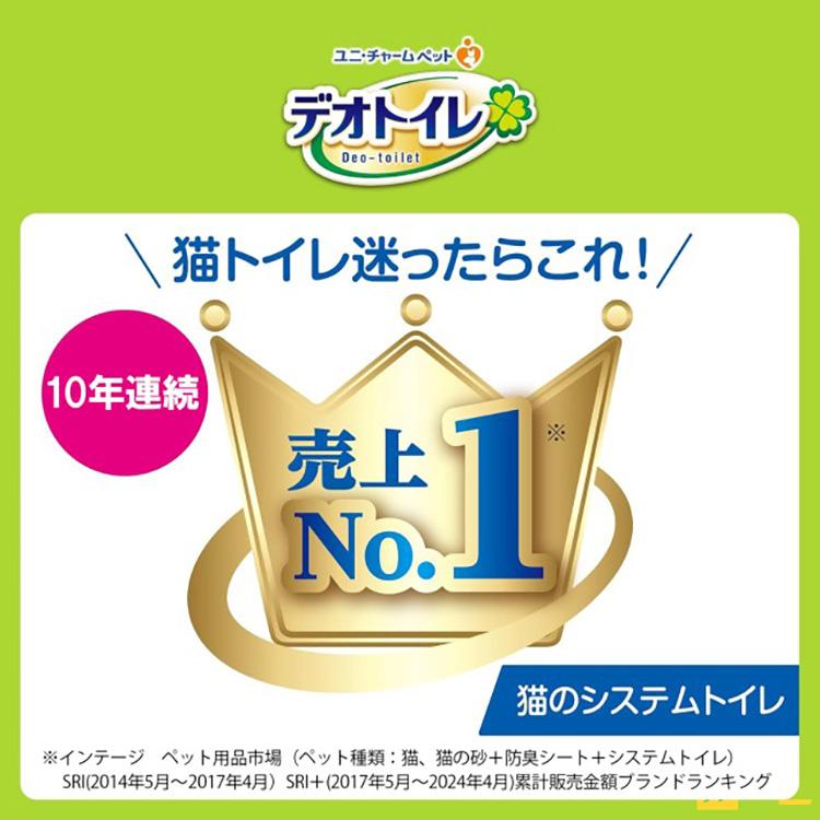 デオトイレ 猫 トイレ ユニチャーム 猫トイレセット ハーフカバー本体 