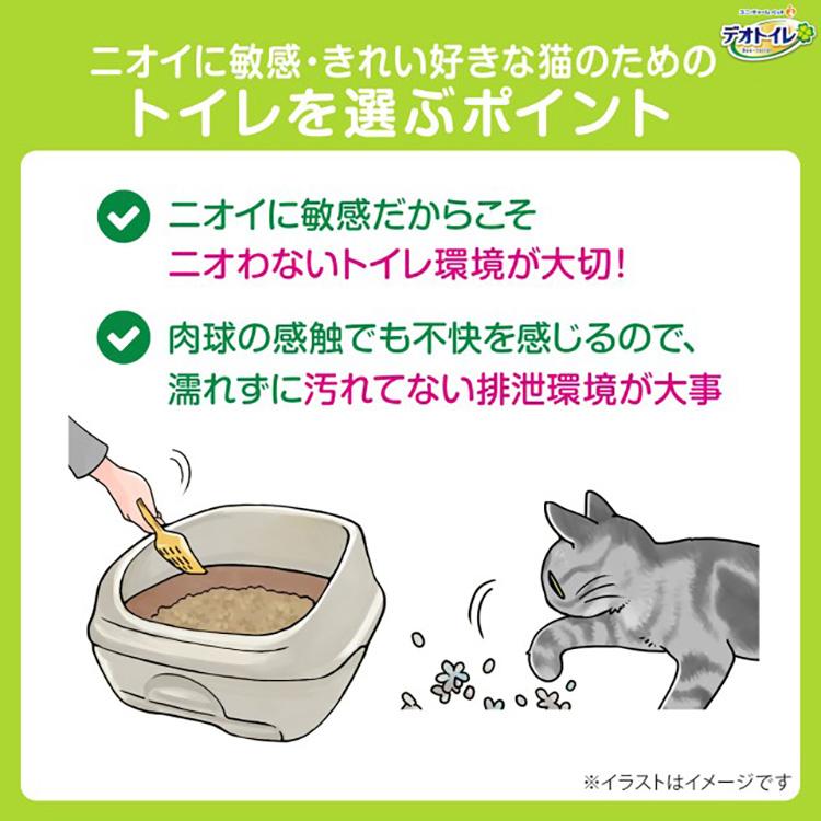 デオトイレ 猫 トイレ ユニチャーム 猫トイレセット フード付き本体