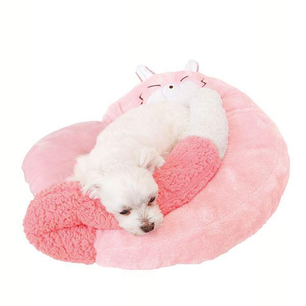 ペッツルート 犬 ベッド 円形 手洗い可 ふわふわ かわいい あったか