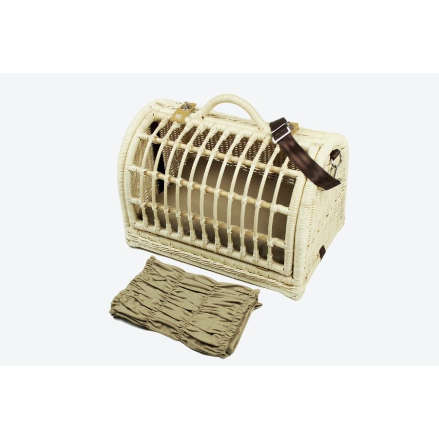 ペット用品  猫用品  ラタンハウス ベッド  キャリー 愛猫籐製品 SincereJapan ラタンキャリーマインMサイズ★プレゼント付き★の画像