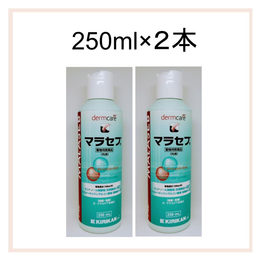 送料無料　動物用医薬品　マラセブ　250ml×２本　キリカン洋行　犬用　マラセブシャンプー（Yahoo!・わんにゃんシニア応援隊more）