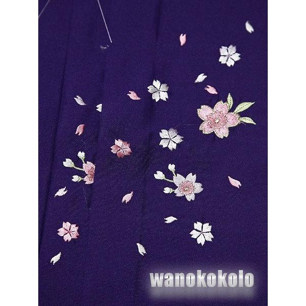刺繍入無地袴☆Sサイズ☆紫系/桜柄 D : 和の志 ヤフー店 - 通販 