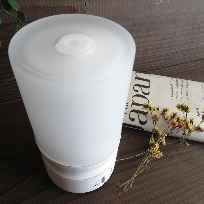 アロマ アロマランプディフューザー アンティークホワイト  超音波振動方式 ライト アンティーク調 エイジング加工 グローバルプロダクトプランニング アロマ アロマランプディフューザー