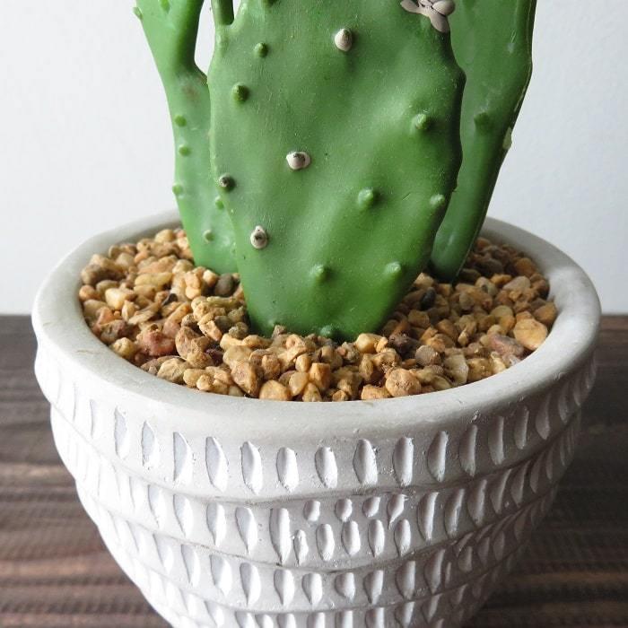 観葉植物 フェイクグリーン バニーカクタスポット ホワイト ドット柄 サボテン 白桃扇 多肉植物 ウサギ 造花 ギフト インテリア インク 通販 Yahoo ショッピング