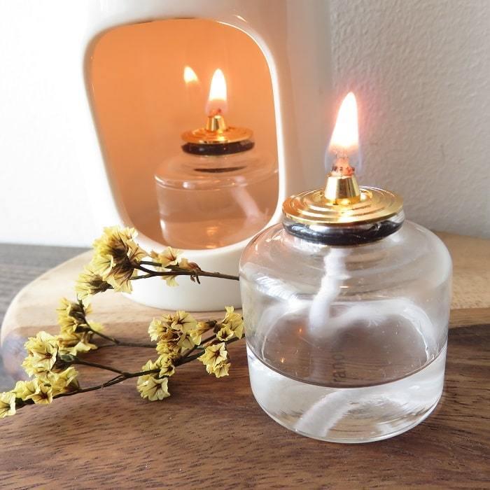 カメヤマキャンドル オイルキャンドル用 プチボトル6H ガラス ゴールド