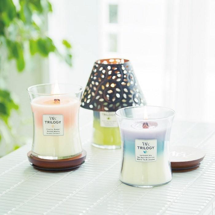 WoodWick（ウッドウィック） トリロジーキャンドル ジャーM アロマ