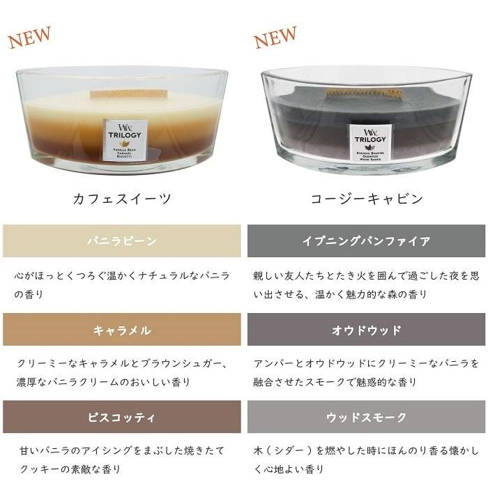 WoodWick（ウッドウィック） トリロジーハースウィックキャンドル