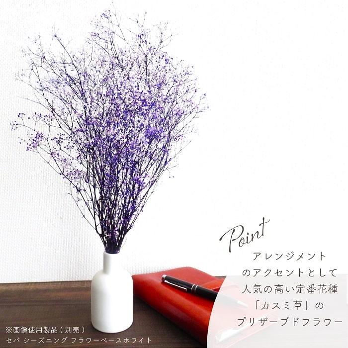 ドライフラワー プリザーブドフラワー ミニカスミ草 フラワーベール 白