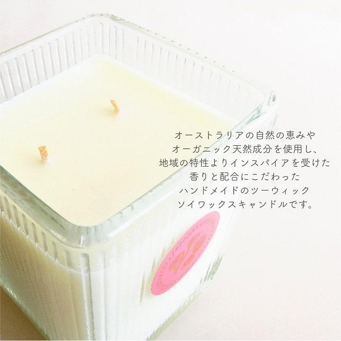 アロマキャンドル マインビーチ カカドゥプラム フレグランスキャンドル 燃焼約50-55h ソイワックス ベジタブル オーガニック認定成分配合 アロマ 母の日 ギフト_2