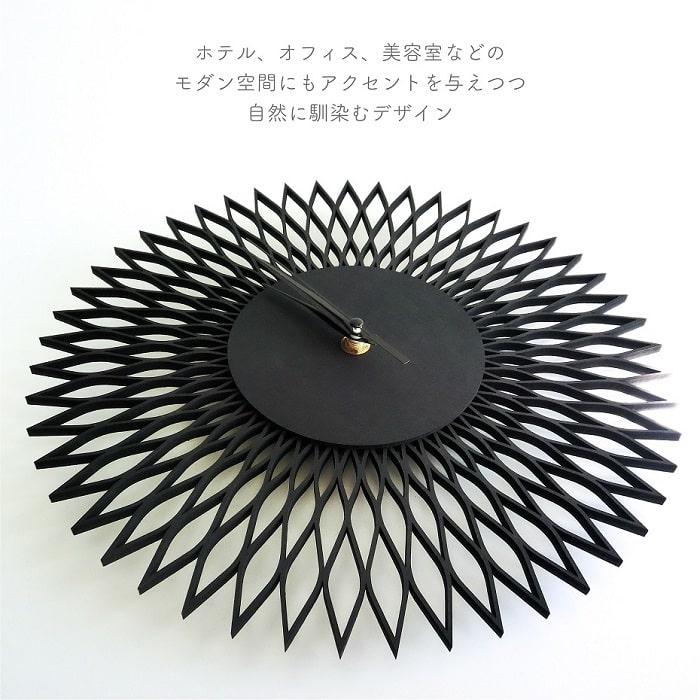 時計 掛け時計 ZENiQ ゼニック クロック オービット マットブラック
