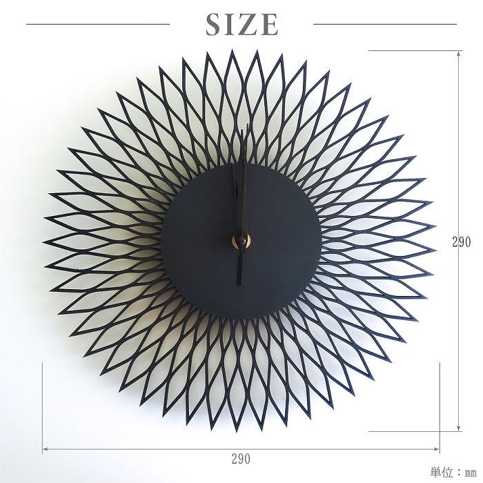 時計 掛け時計 ZENiQ ゼニック クロック オービット マットブラック