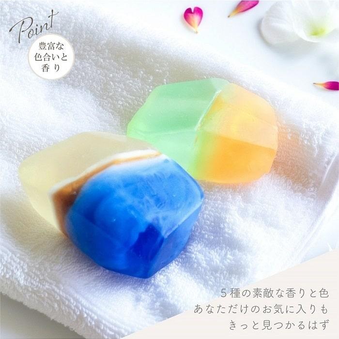 ノルコーポレーション 石けん マーブルジェムソープ 約85g 宝石石鹸
