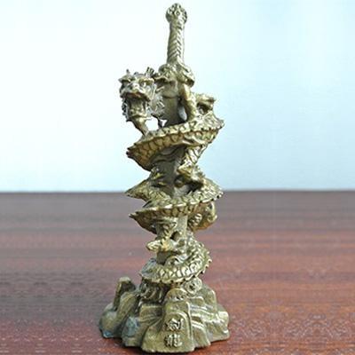 運気up真鍮製の倶利伽羅龍剣の置物開運風水グッズ 風水置物 開運 風水 不動明王 置物 雑貨 インテリア アジア 中国 和 シノワズリー 縁起物 633 天然素材の家具と照明 Wanon 通販 Yahoo ショッピング
